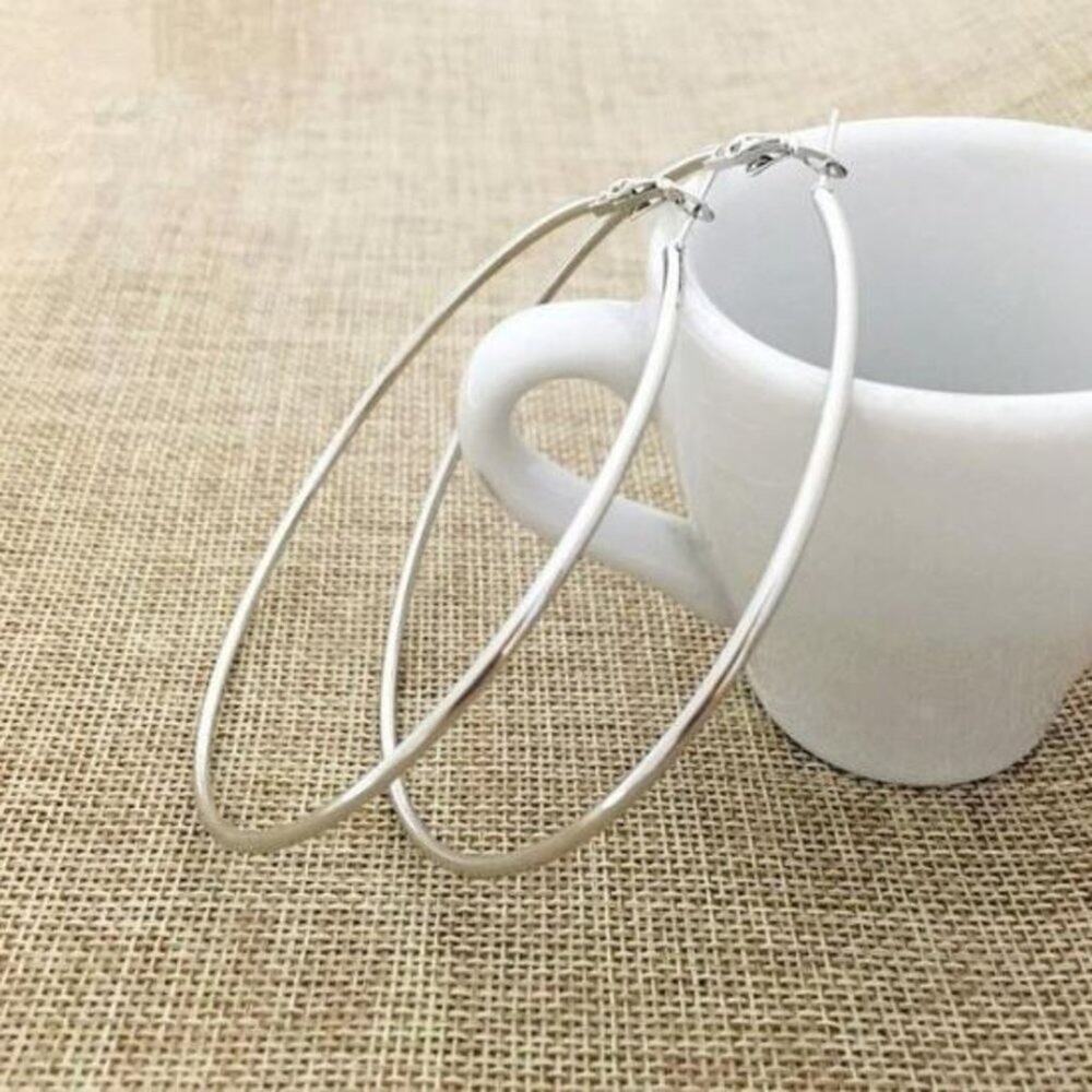 60mm Round Hoop Earrings